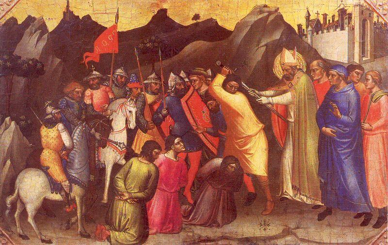 Nardo, Mariotto diNM Saint Nicholas Saves Three Innocent Men France oil painting art